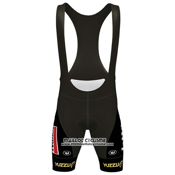 2020 Maillot Ciclismo Lotto Soudal Noir Blanc Rouge Manches Courtes et Cuissard